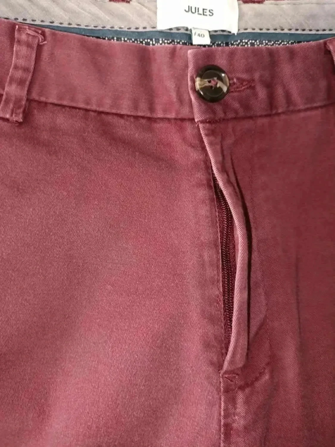 Pantalón chino Jules slim burdeos Talla 40 – photo 5